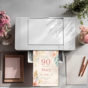 90th Birthday Invitation