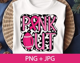 Breast Cancer Football pink out png, pink ribbon Png, American Football png, pink out sublimation design, Fight Breast Cancer Flag png