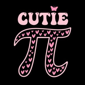 Cutie Pi Pink Pi Day Svg Png, Teacher Math Png, Cute Pi Day Png, Cute Math Art, Math Lover Clipart, Pi Day svg, Cutie Pie Shirt Png