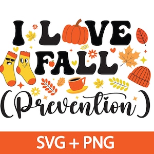 I Love Fall Prevention svg png, Fall Risk DPT SPT Pta Png, Fall Nurse Physical Therapy Png, Thanksgiving Nurse OT slp pta png