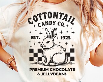Cottontail Candy Company Svg Png, Easter Shirt Svg, Happy Easter Svg Png, Cut File for Cricut, Sublimation Print