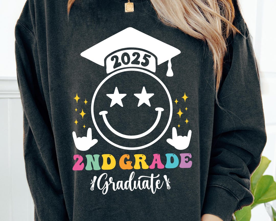 2025 2nd Grade Graduate Svg Png, Second Grade Grad Svg Png, Pre-k Grad ...