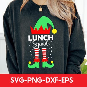 Christmas Lunch Squad svg, Christmas Lunch Lady png, Christmas Lunch Staff svg, Lunch Lady Christmas Shirt svg, Cafeteria Appreciation Svg