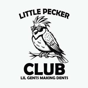 Lil Pecker Club SVG PNG, Funny Bird Svg, Woodpecker PNG, Lil Pecker Club Design, Bird Lover Svg, Sublimation Design, Instant Download