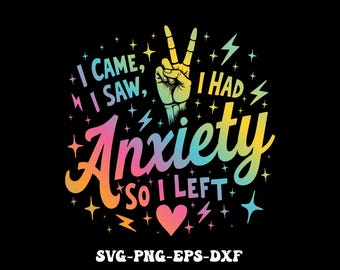 来たけど不安を感じたので帰りました SVG PNG、メンタルヘルス SVG PNG、面白いママ png、皮肉なスケルトン PNG 昇華デジタルダウンロード