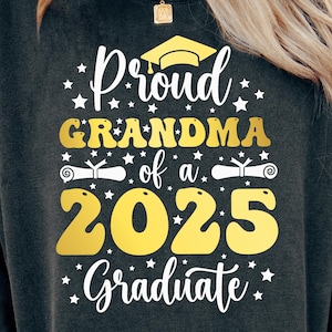 Proud Grandma of a 2025 Graduate Svg Png, Graduation 2025 shirt SVG, Senior Grandma Svg, Funny Graduation Gifts Idea Digital Download
