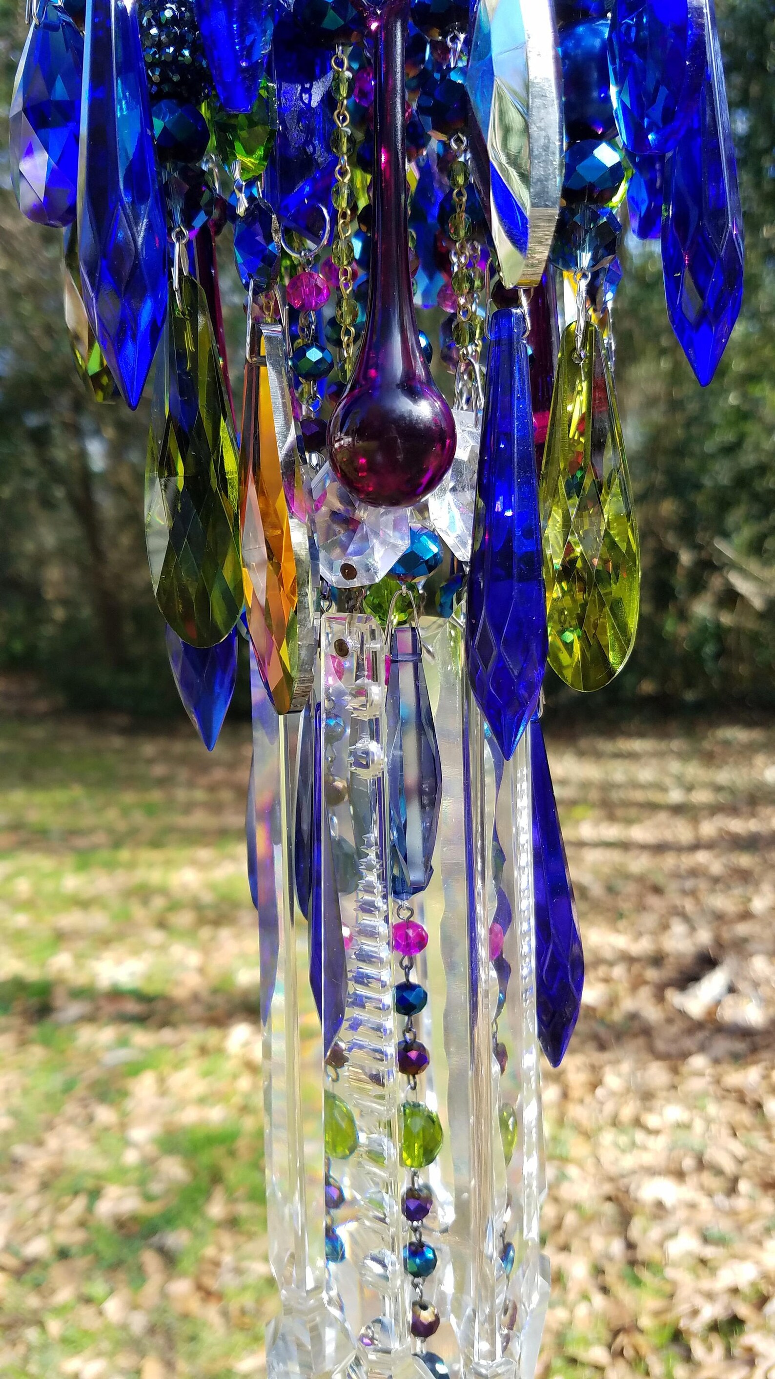 Wind Chime Crystal Wind Chime Antique Crystal Wind Chime Etsy