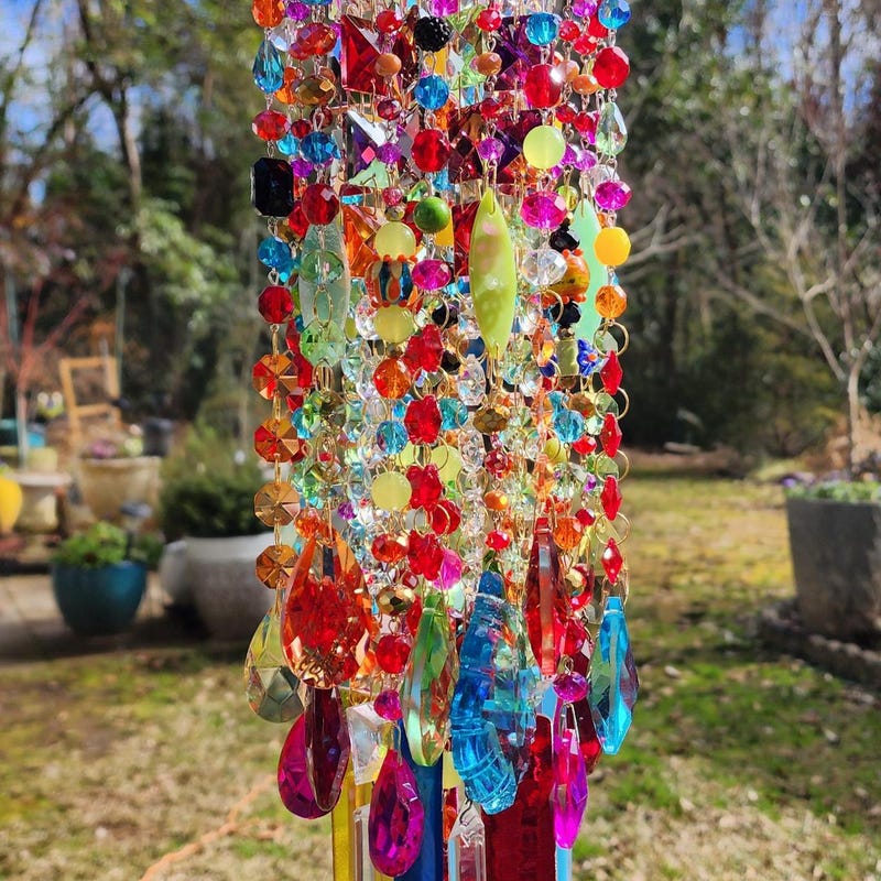Stained Glass Wind Chimes Etsy