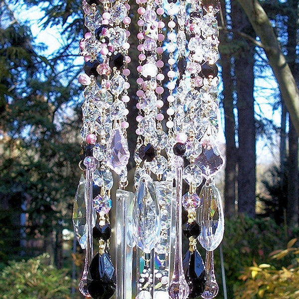 Jeweled Paris Panache Antique Crystal wind Chime