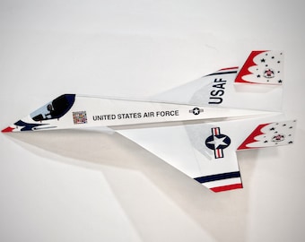 Papierflieger — US Luftwaffe - Thunderbird - SU-57 drucken & falten