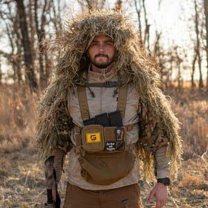 Viper Style Ghillie Suit Hood Fully Garnished