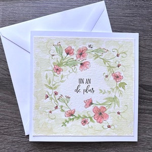 One year older woman party card