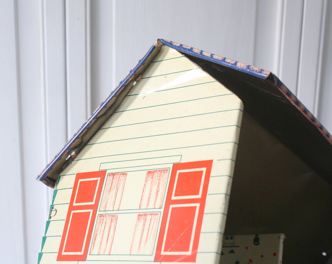 Vintage Metal Doll House Sixties Etsy