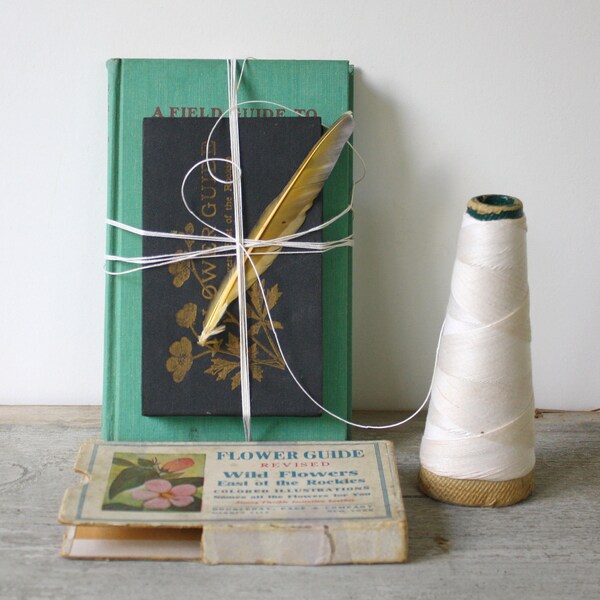Antique and Vintage Book Set - A Field Guide to the Birds and Flower Guide, Both East of The Rockies