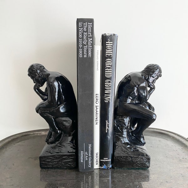 Bookends the Thinker Etsy