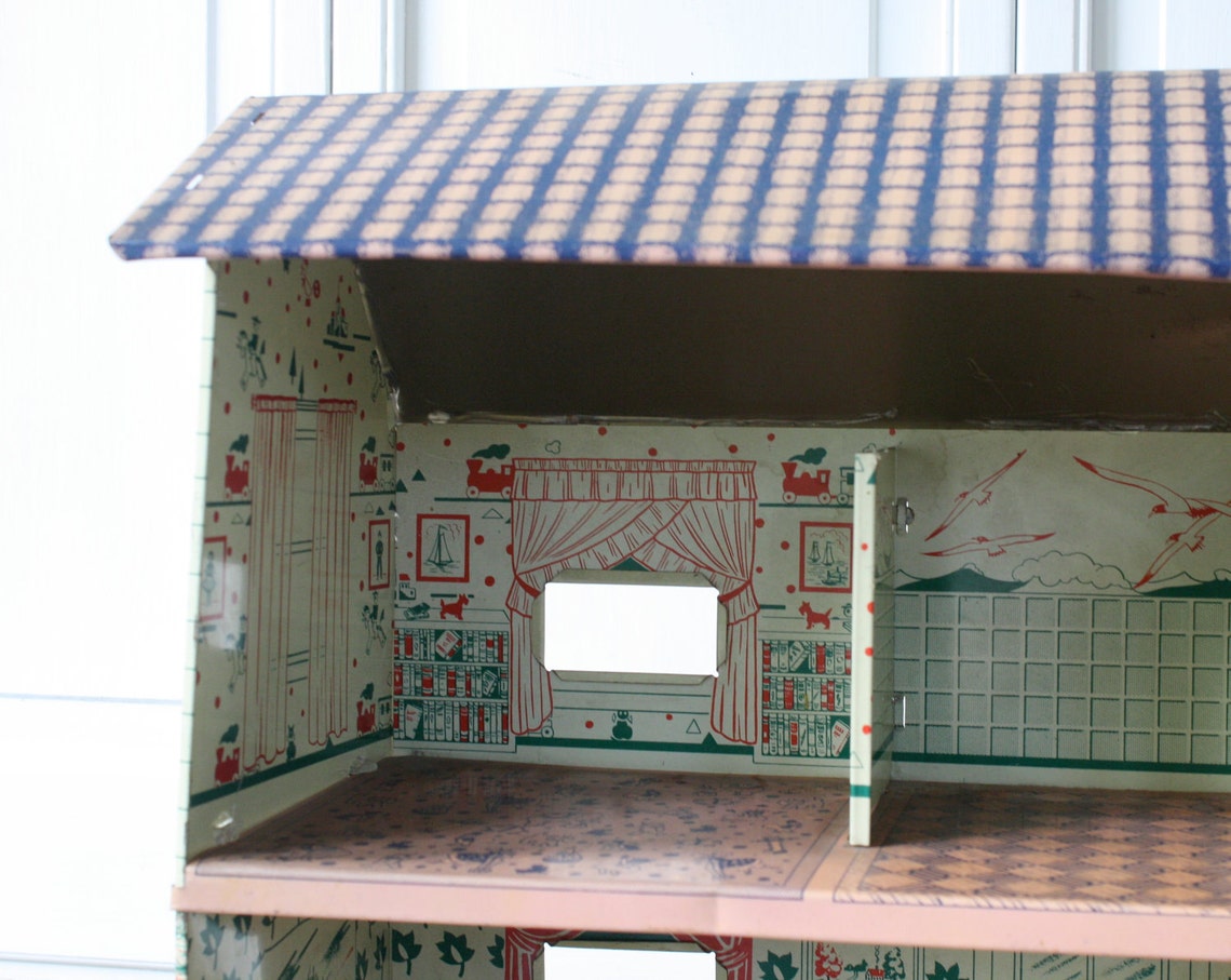 Vintage Metal Doll House Sixties Etsy