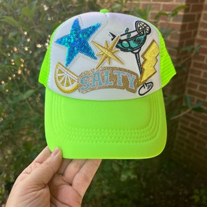 Day Drinking Weather - Lime Green Trucker Hat main image 0