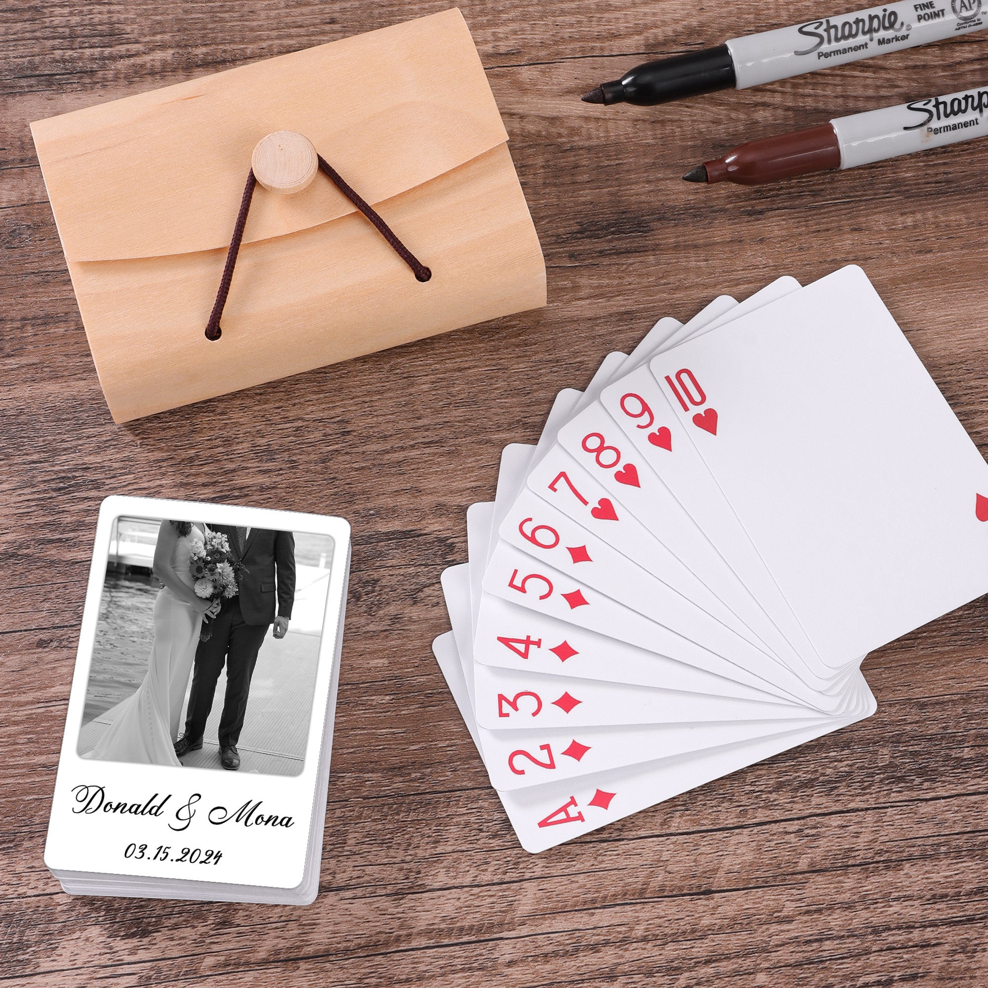 Custom Guest Book Playing Cards, Blank Playing Cards, Wedding Guest Book Alternative, Guest Cards Deck, Wedding Favors