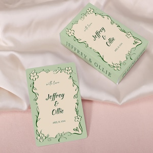 Custom Playing Cards | Wedding Playing Cards | Wedding Guest Book Alternative | Favors Wedding Gift | Deck of Cards