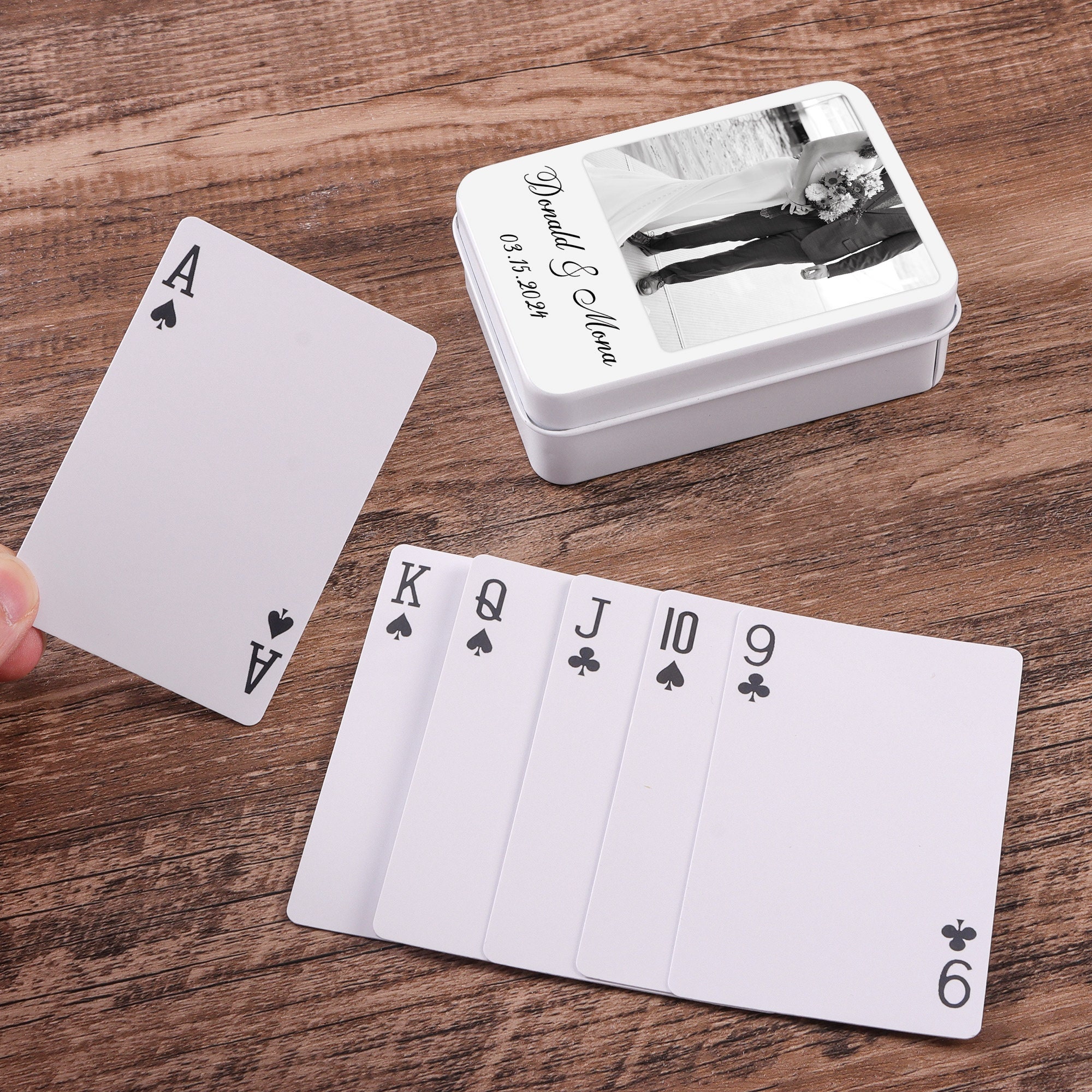 Custom Guest Book Playing Cards, Blank Playing Cards, Wedding Guest Book Alternative, Guest Cards Deck, Wedding Favors