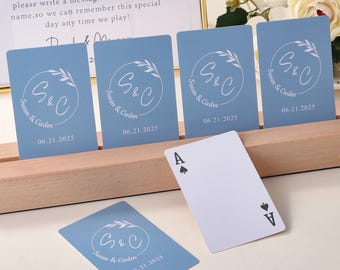 Guest Book Playing Cards, Blank Deck of Cards, Playing Cards Wedding Guest Book, Wedding Guest Book Alternative