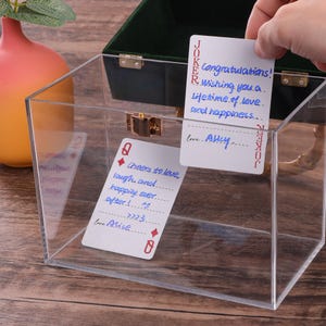 Custom Guest Book Playing Cards, Blank Playing Cards, Wedding Guest Book Alternative, Guest Cards Deck, Wedding Favors image 8