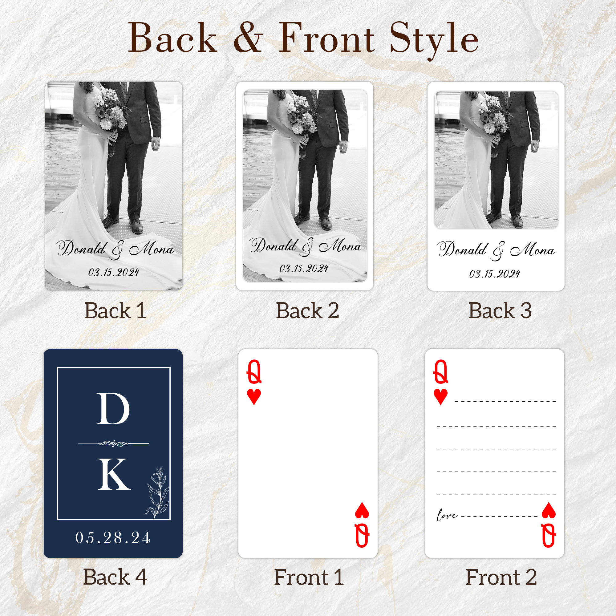 Custom Guest Book Playing Cards, Blank Playing Cards, Wedding Guest Book Alternative, Guest Cards Deck, Wedding Favors