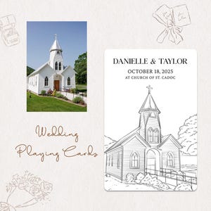 Baraja de cartas personalizada para invitados de boda, libro de visitas personalizado, naipes personalizados con foto, alternativa al libro de visitas de boda