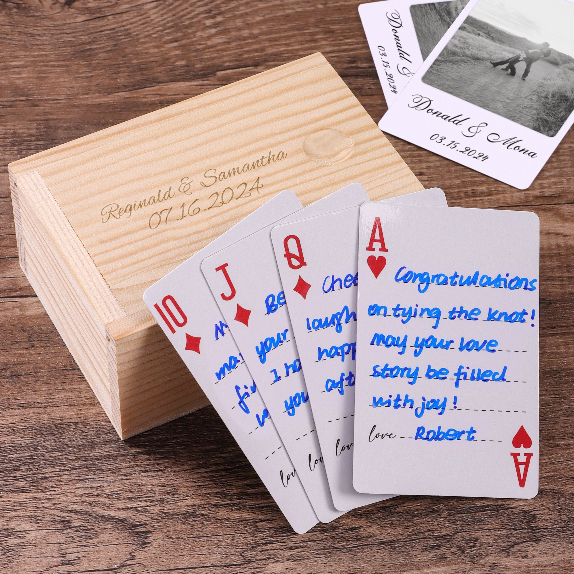 Custom Guest Book Playing Cards, Blank Playing Cards, Wedding Guest Book Alternative, Guest Cards Deck, Wedding Favors