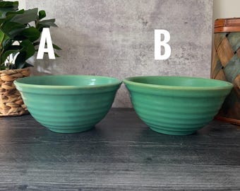 Vintage Bauer Pottery #12 Jade Green Ringware Bowl – California