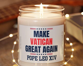 Pope Leo XIV Candle Pope Leo The Great Christian Gifts for Him Religious Gift American Pope Catholic Papal Tribute Make Vatican Great Again