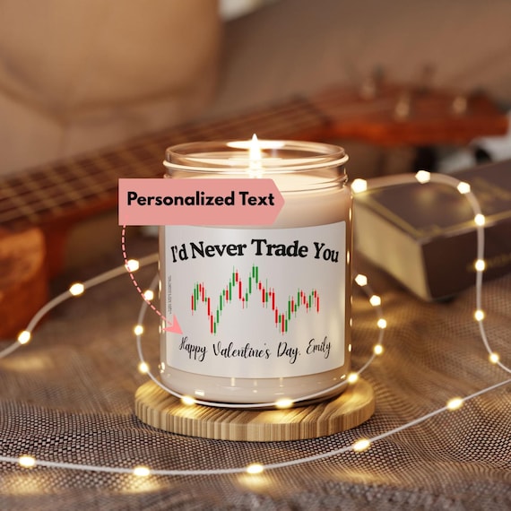 Funny Stock Trader Soy Candle Personalized Stock Market Investor Gift Unique Present for Traders and Investors, Day Trader Finance Valentine
