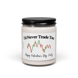 Funny Stock Trader Soy Candle Personalized Stock Market Investor Gift Unique Present for Traders and Investors, Day Trader Finance Valentine Bild 3
