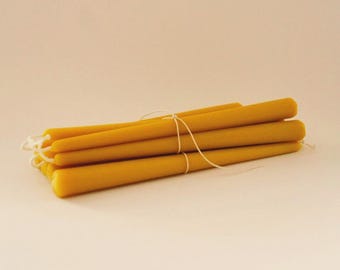 Beeswax Tapers |  Classic Handmade Candle sticks, Clean Burning Candlelight