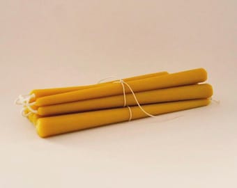 Beeswax Tapers |  Classic Handmade Candle sticks, Clean Burning Candlelight