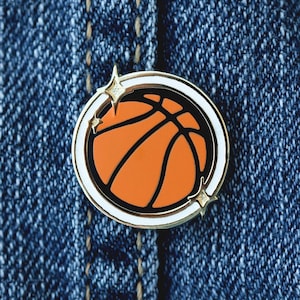 Basketball Enamel Pin // Collectible Lapel Pin