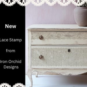 Large Lace Stamp Decorative Texture Wall Design Maker Tool Craft Supply Essential Iod Stamps Flexible Classic Design Traditional Banners
