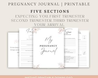 Pregnancy Journal Printable | Baby Memory Book (Digital Download)