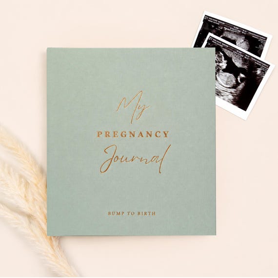 Linen Pregnancy Journal, Pregnancy Memory Book, Pregnancy Planner, Baby Bump Journal, Pregnancy Keepsake, Mom-to-Be Gift