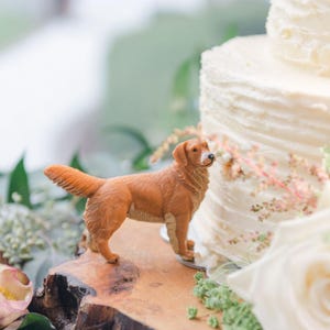 Topper per torta nuziale a forma di cane, topper per torta nuziale personalizzata per animali domestici, decorazioni per matrimonio regalo di anniversario