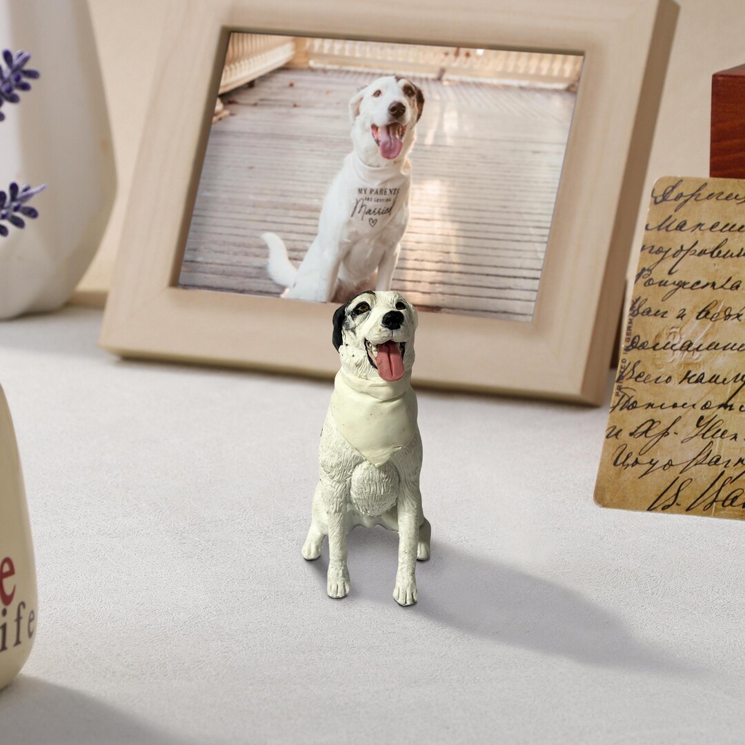 Custom Dog Cake Topper: Personalized Polymer Clay Pet Figurine - Etsy