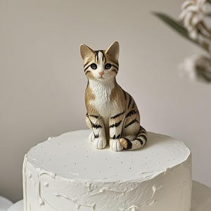 Personalized Custom Cat Wedding Cake Topper,Cat caketopper Miniature,Cat Cake Topper,Cat Figurines,Cat Lover's Anniversary ,Cats birthday