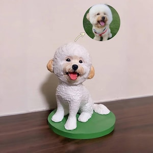 Custom Realistic Clay Pet Dog Replica, Personalized Cat Figurine, Wedding Cake Topper, 3D Clay Cat Portrait, Pet Loss Gift