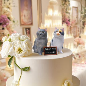 Torta nuziale personalizzata per cani, torta di compleanno per animali, torta per animali, cake topper nuziale, cake topper nuziale per cani