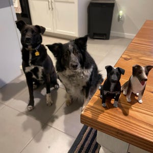 Adorno para tarta de boda con forma de perro personalizado - Decoración de boda con temática de mascotas - Adorno para tarta de mascota - Decoración de cumpleaños de perro - Decoración de estatua de mascota