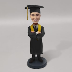 Personalized Graduation University Student Bobblehead, Fully Custom Sculpture Bobblehead, Personalized Graduation Bobblehead