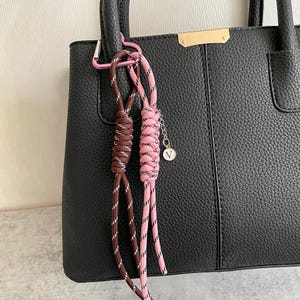 Dijes de cuerda con letras personalizadas para bolsos, dijes de bolsos elegantes, accesorios de llavero para bolsos con dije de cuerda Y2k