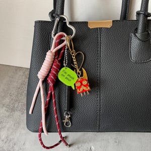 Robot Rope Bag Charms,Stylish Bag Charm,Y2k Rope Purese Charm Bag Keychain Accessories