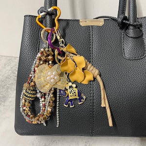Y2k Bag Charm: Stylish Rope & Beaded Keychain Accessories