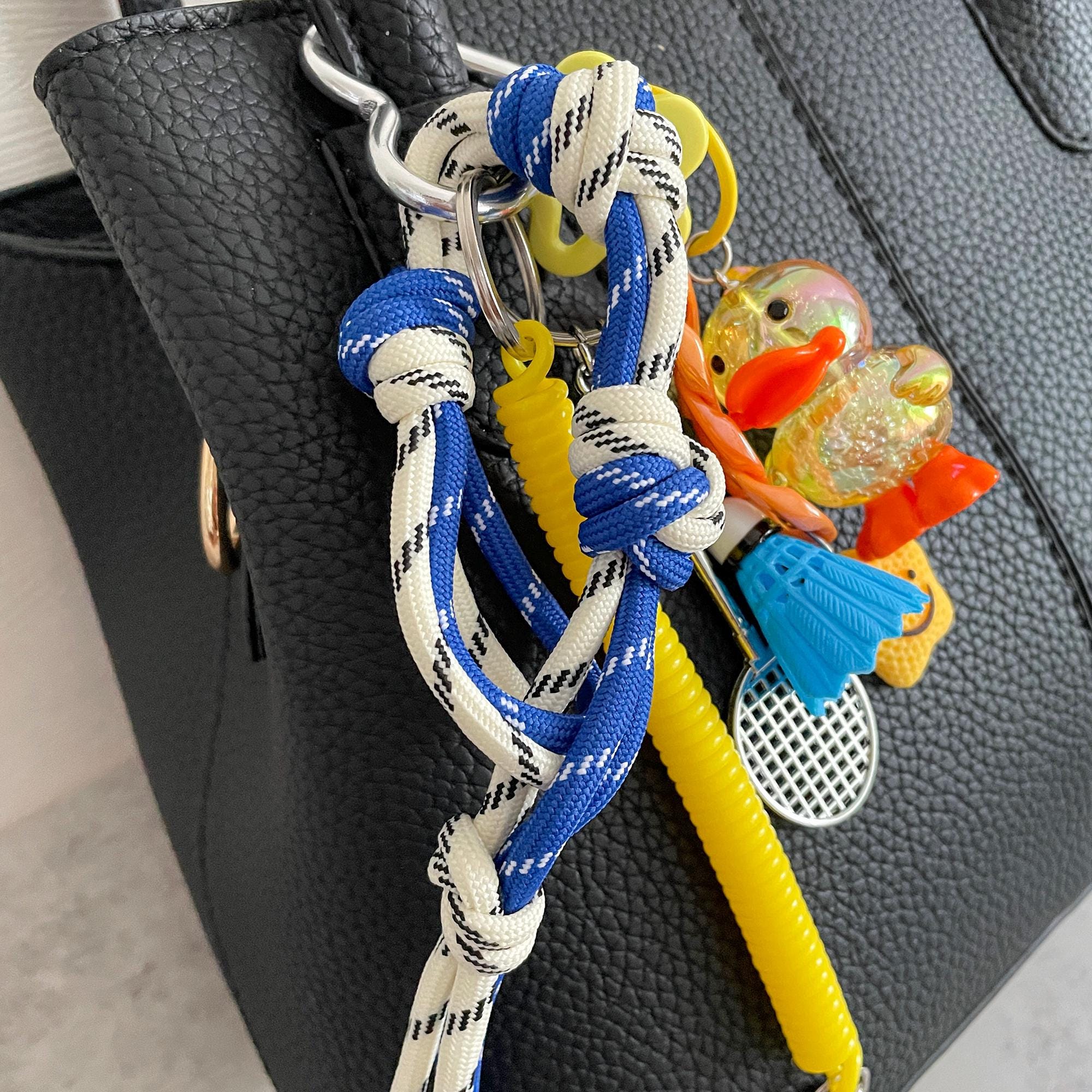 Keychain Y2k Rope Duck Rope Bag Charm: Y2k Purse Keychain Accessories - Etsy